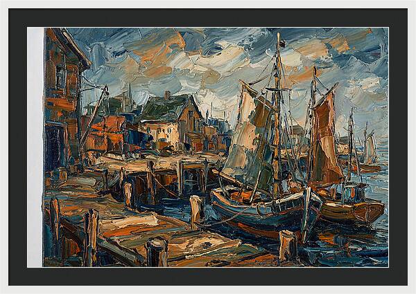 Dockside Serenity In Palette Knife