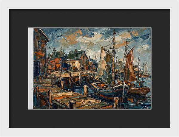 Dockside Serenity In Palette Knife