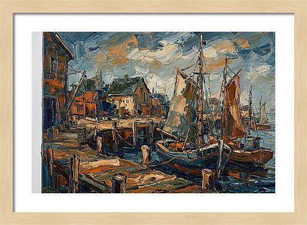 Dockside Serenity In Palette Knife
