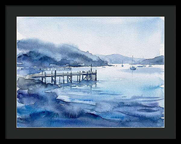 Dockside Serenity In Watercolor