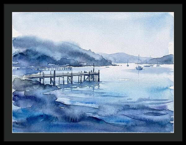 Dockside Serenity In Watercolor