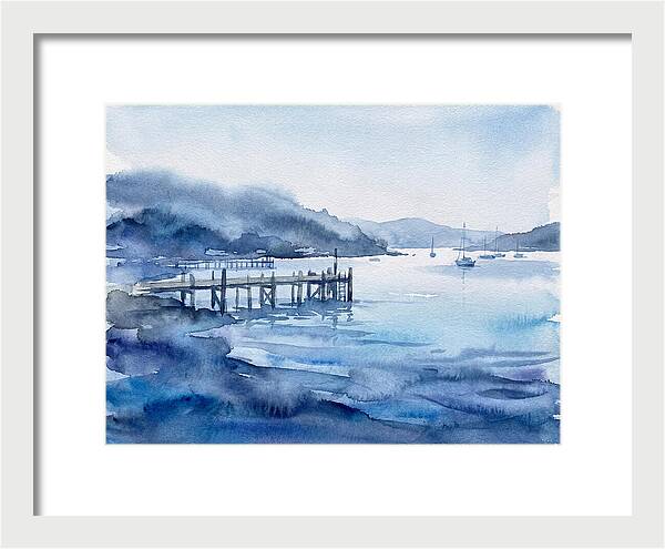 Dockside Serenity In Watercolor