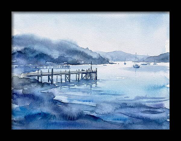 Dockside Serenity In Watercolor