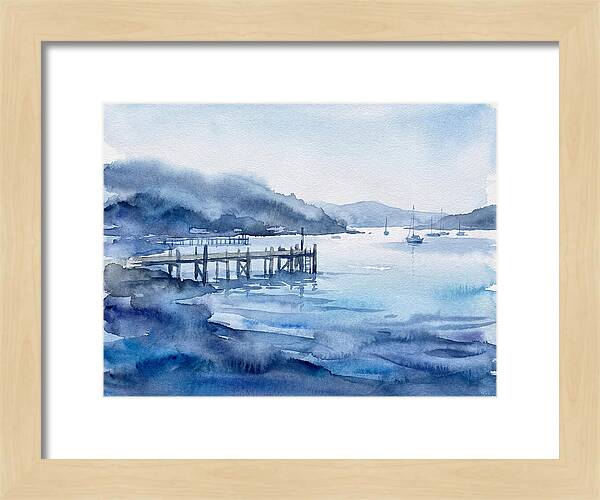 Dockside Serenity In Watercolor