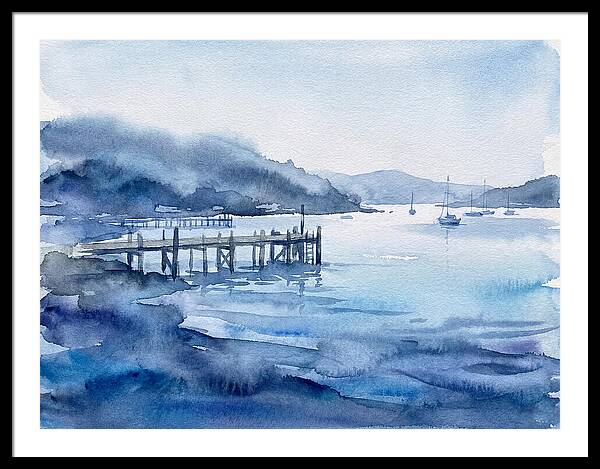 Dockside Serenity In Watercolor