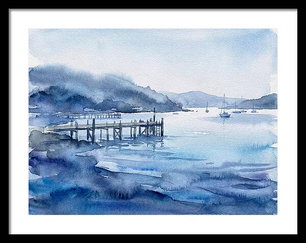Dockside Serenity In Watercolor