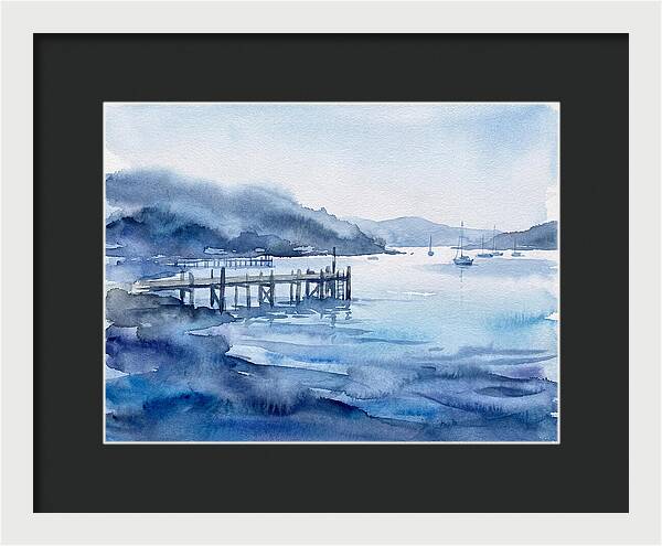 Dockside Serenity In Watercolor