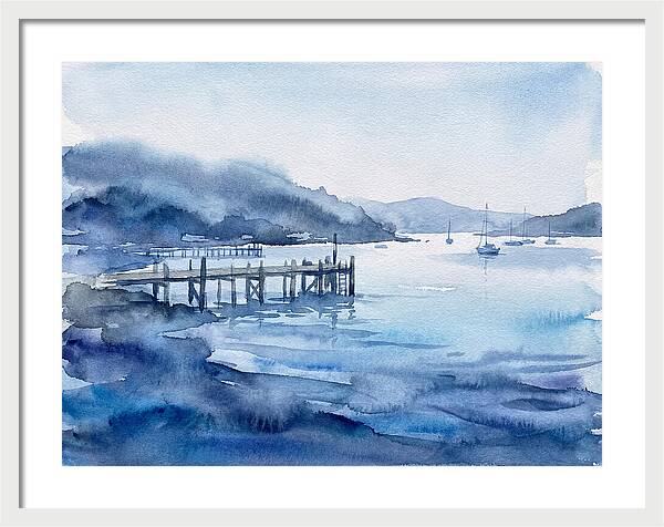 Dockside Serenity In Watercolor