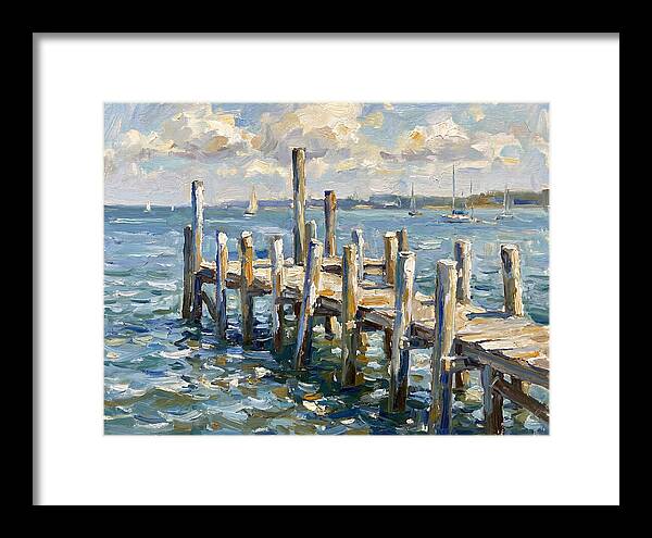 Dockside Serenity Under Blue Skies