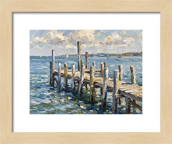 Dockside Serenity Under Blue Skies