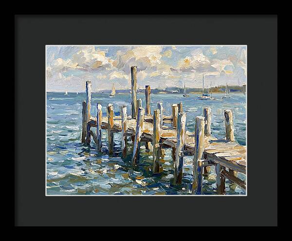 Dockside Serenity Under Blue Skies