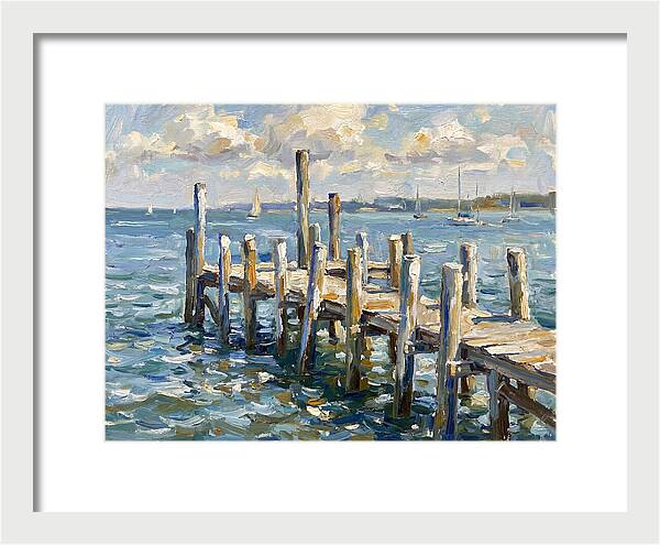 Dockside Serenity Under Blue Skies