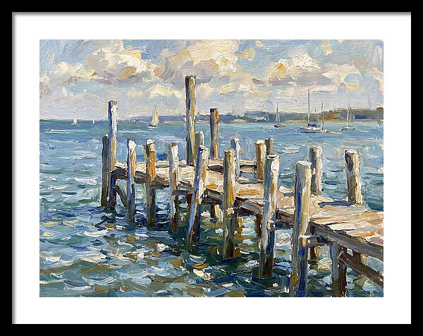 Dockside Serenity Under Blue Skies