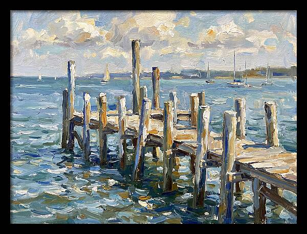 Dockside Serenity Under Blue Skies
