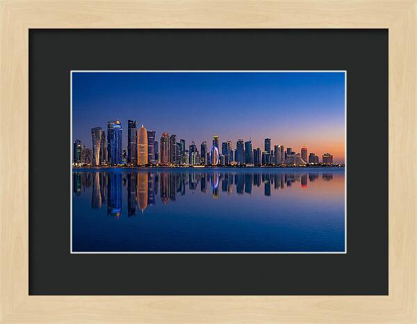 Doha Skyline At Blue Hour