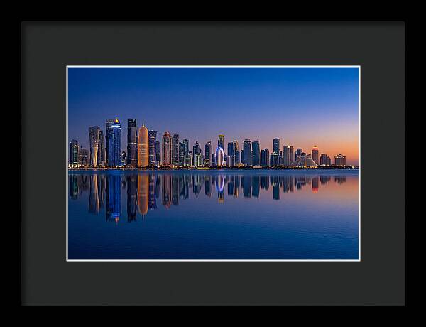 Doha Skyline At Blue Hour