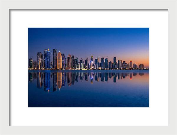 Doha Skyline At Blue Hour