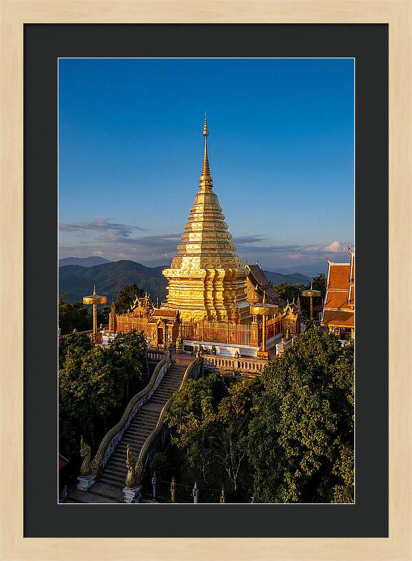 Doi Suthep Temple At Golden Hour