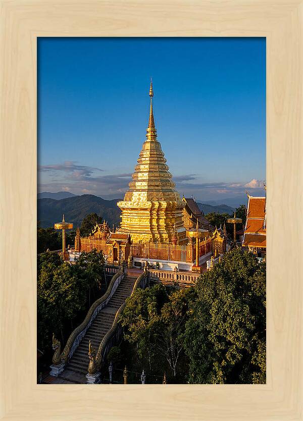Doi Suthep Temple At Golden Hour