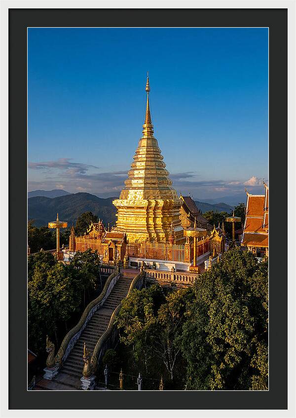 Doi Suthep Temple At Golden Hour