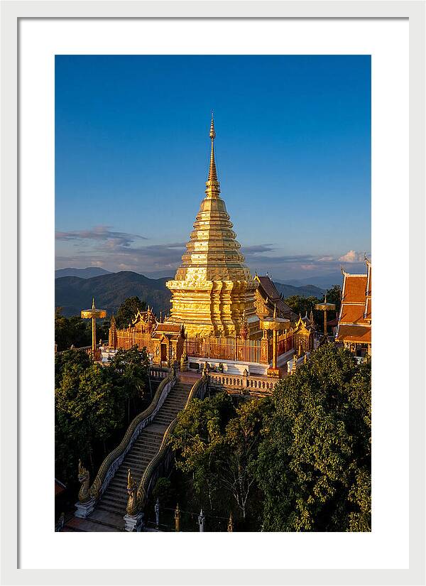 Doi Suthep Temple At Golden Hour