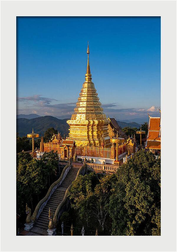 Doi Suthep Temple At Golden Hour