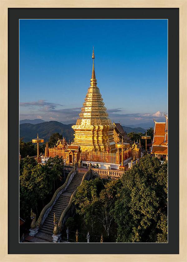 Doi Suthep Temple At Golden Hour