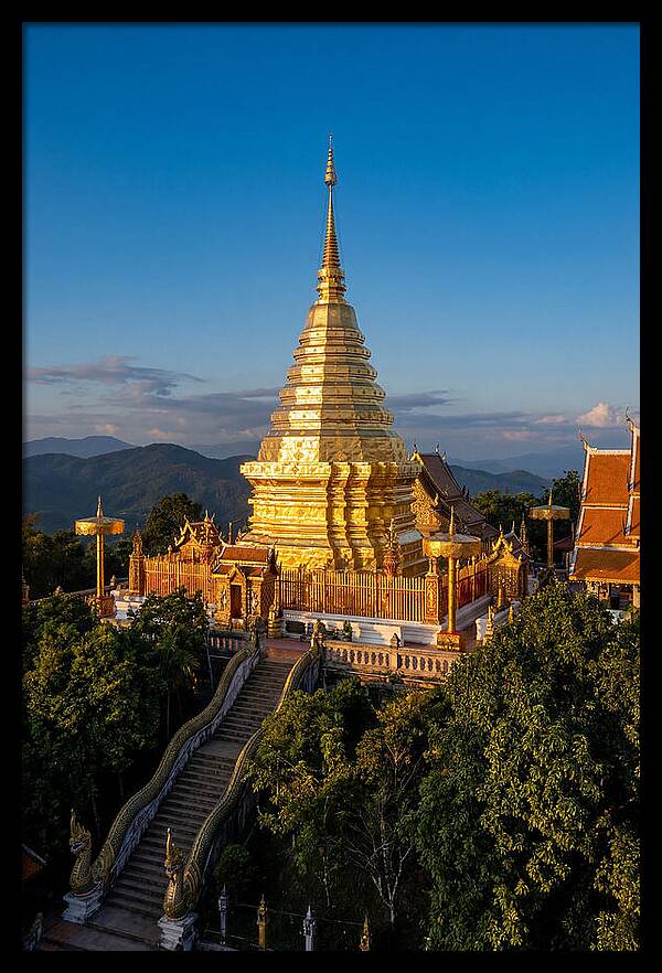 Doi Suthep Temple At Golden Hour