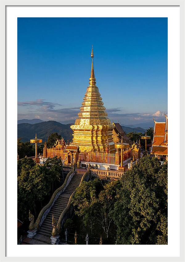 Doi Suthep Temple At Golden Hour