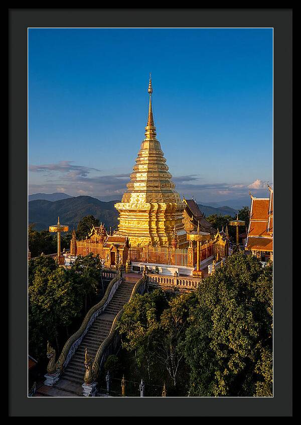 Doi Suthep Temple At Golden Hour