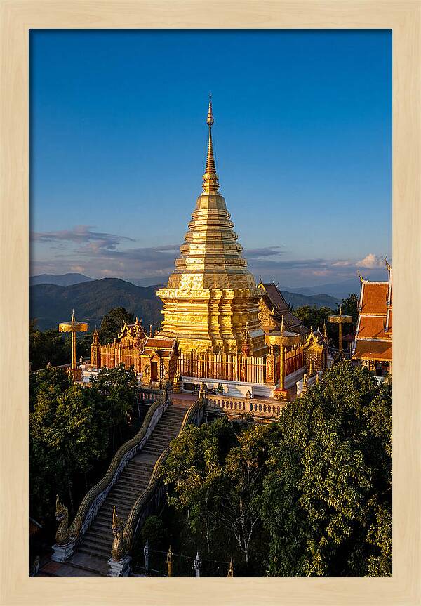 Doi Suthep Temple At Golden Hour