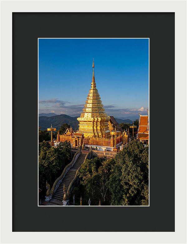 Doi Suthep Temple At Golden Hour