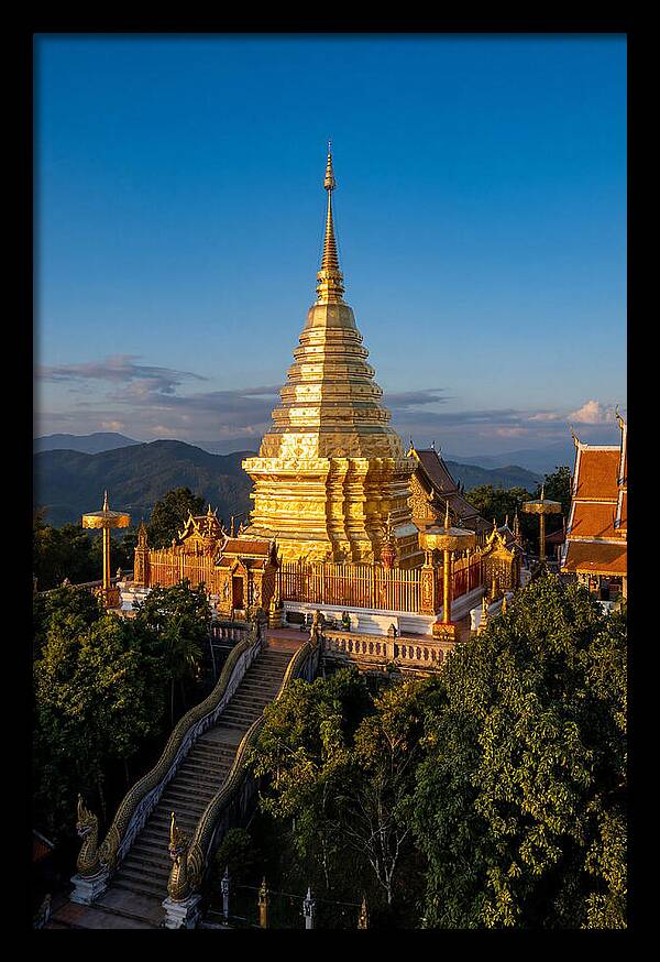 Doi Suthep Temple At Golden Hour