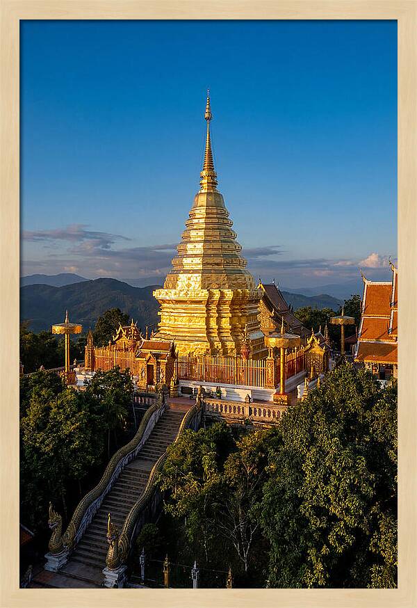Doi Suthep Temple At Golden Hour