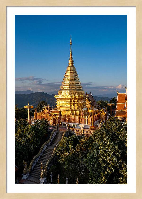 Doi Suthep Temple At Golden Hour