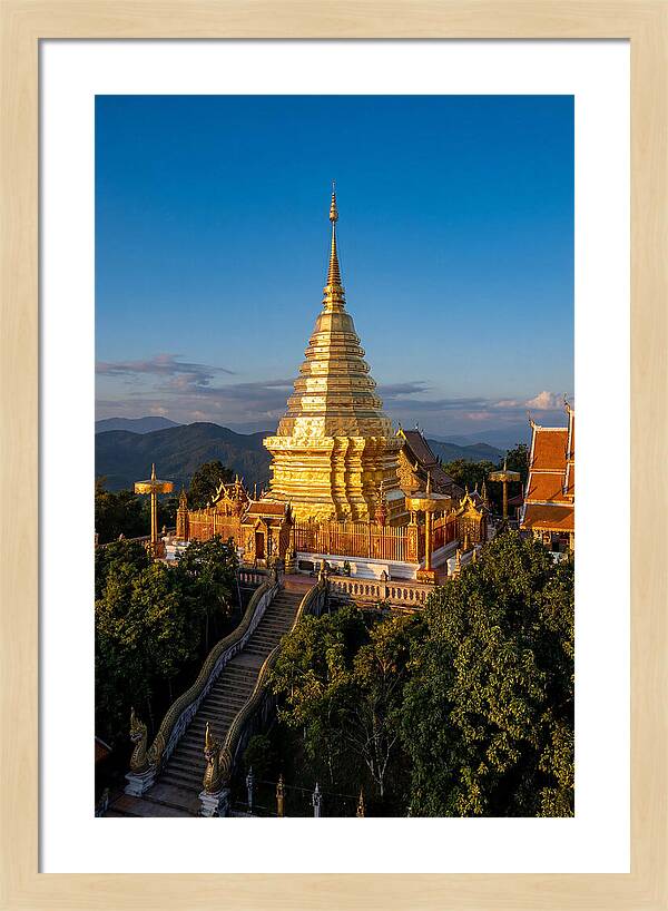 Doi Suthep Temple At Golden Hour