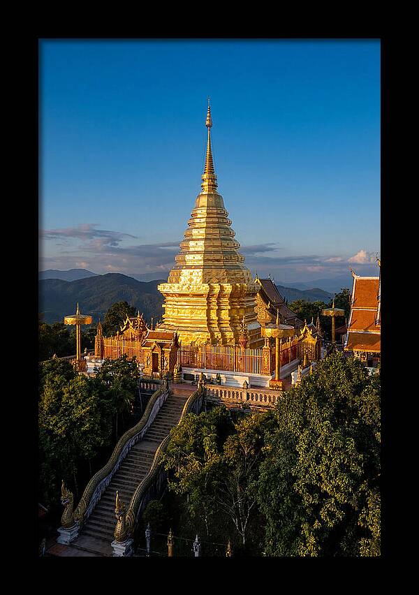 Doi Suthep Temple At Golden Hour