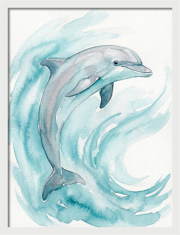 Dolphin Dance Under Waves