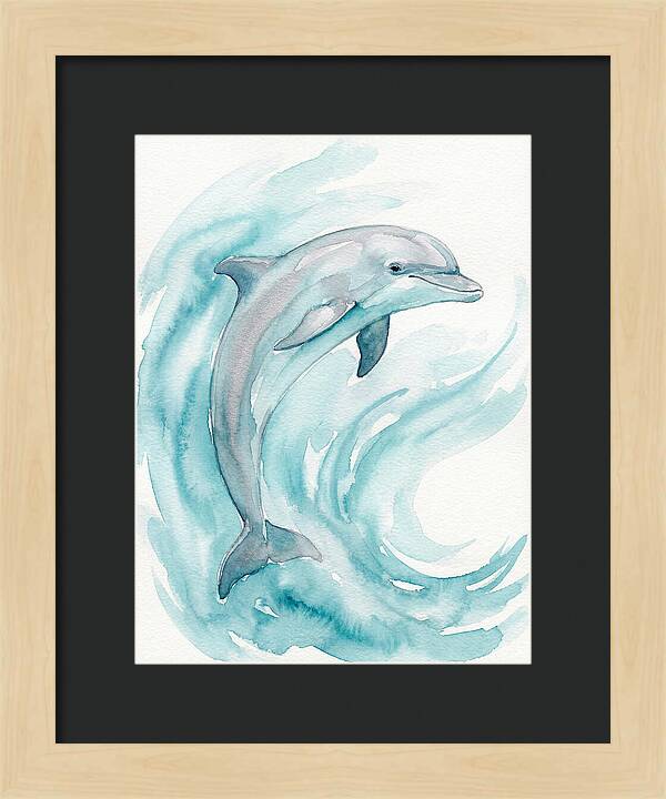 Dolphin Dance Under Waves