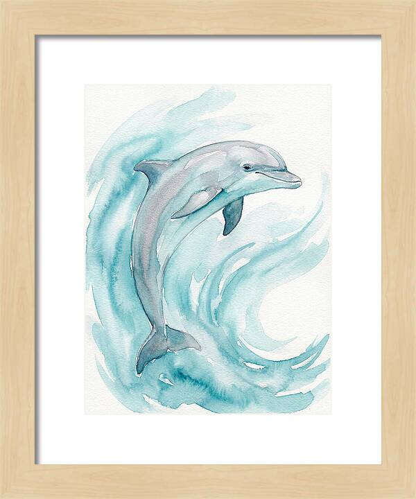 Dolphin Dance Under Waves
