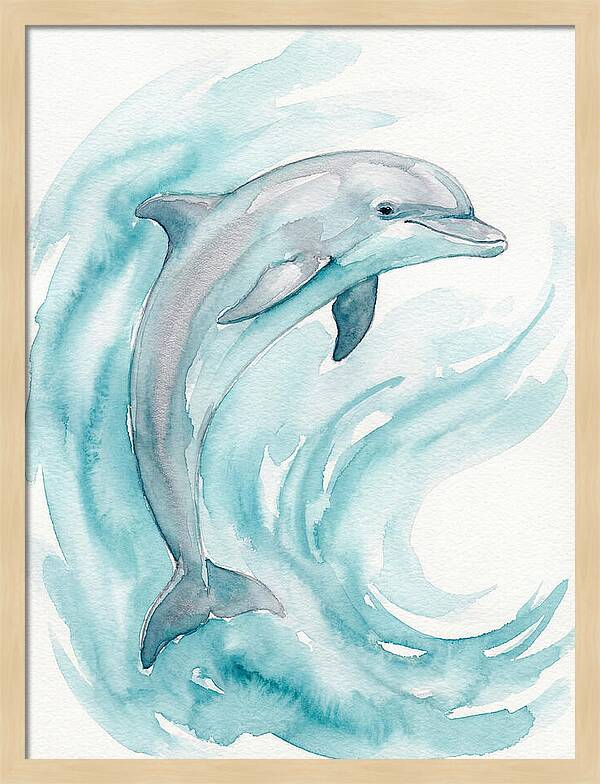 Dolphin Dance Under Waves