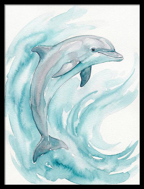 Dolphin Dance Under Waves