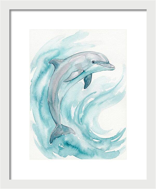 Dolphin Dance Under Waves