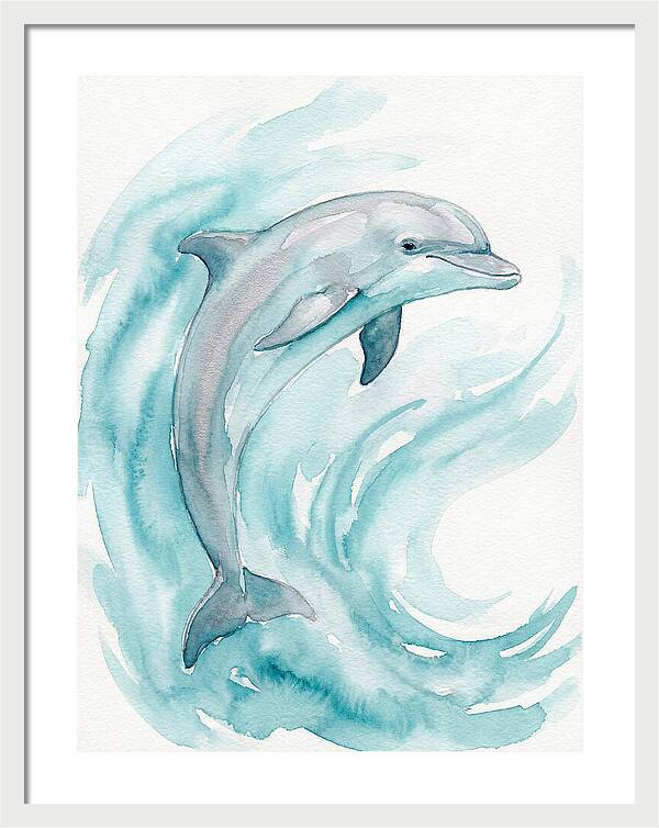 Dolphin Dance Under Waves