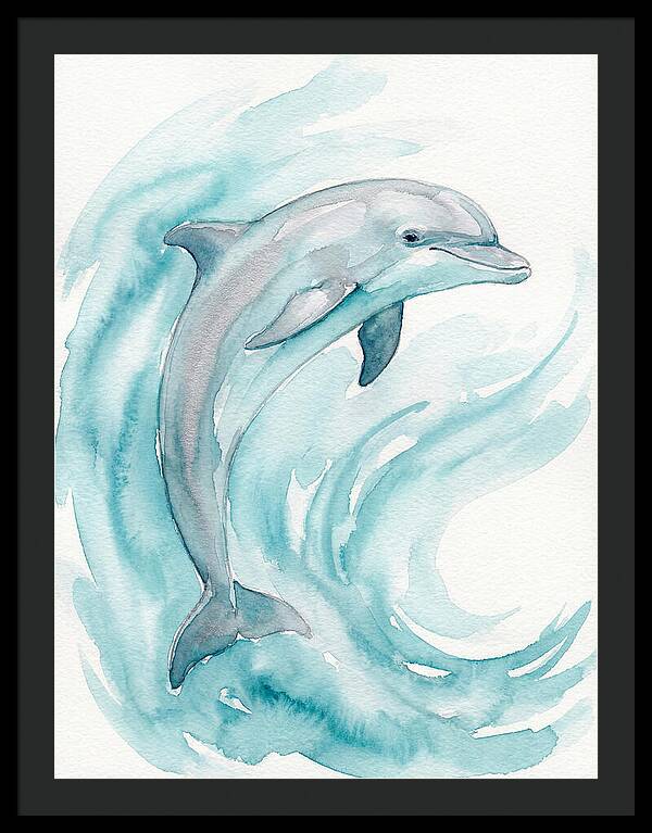 Dolphin Dance Under Waves