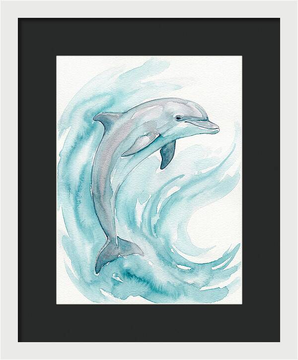 Dolphin Dance Under Waves