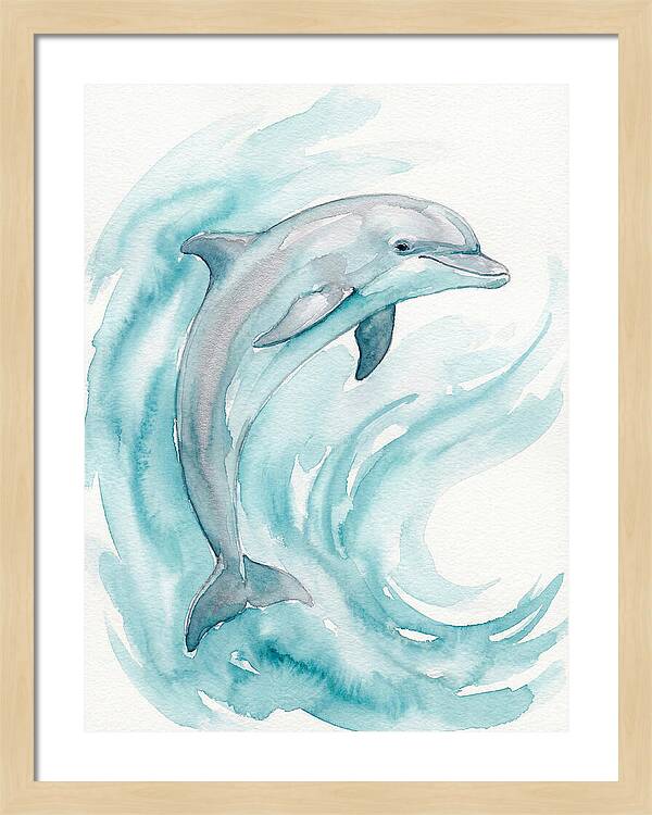 Dolphin Dance Under Waves