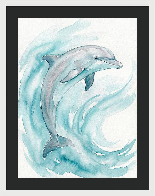 Dolphin Dance Under Waves