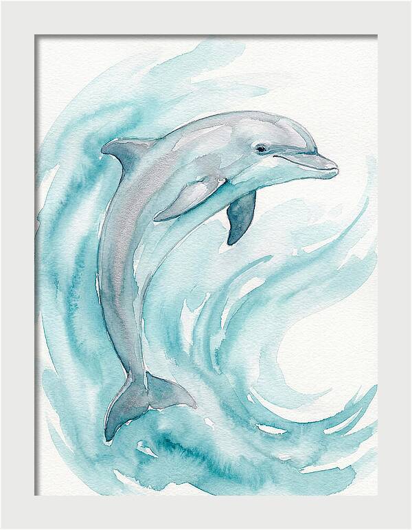 Dolphin Dance Under Waves