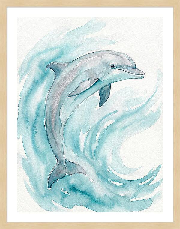 Dolphin Dance Under Waves